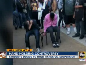 Mesa Public Schools and Westwood High School bureaucrats get their jollies by humiliating students in public and  making students hold hands in public for punishment