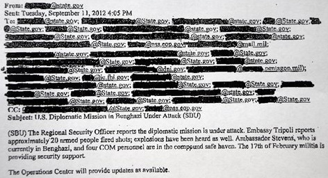 Censored White House email on Libyan attack 